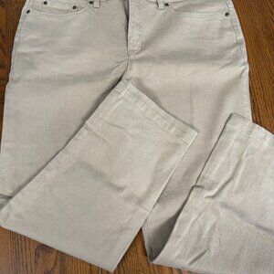 Jones New York Sport Tan Stretch jeans, size 14 NWT
